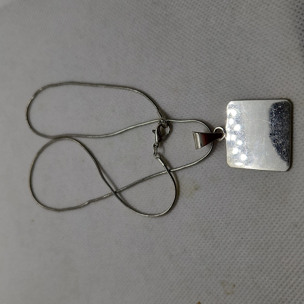 Sterling Pendant And Chain